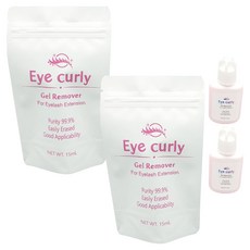 아이컬리 프리미엄 속눈썹 젤 리무버, 핑크, 2개