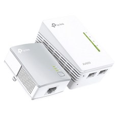 tp-link Wi-Fi電力線網路橋接器雙包組 300Mbps AV600, White, 1組