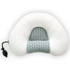 에어로 C커브 경추베개 애플형, 흰색, 1개