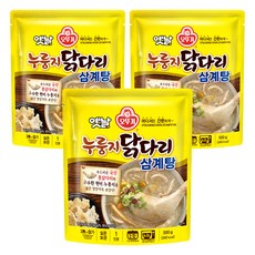 오뚜기 옛날 누룽지 닭다리 삼계탕, 3개, 500g