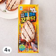대림선 직화에 꼬치닭 오리지널, 80g, 1개입, 4개