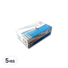 삼은파트너스 트윈 와이어 링 3:1 100p, 6.4mm, 흑색, 5세트