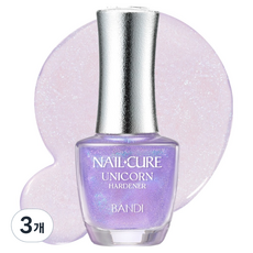 BANDI NAILS Nail Cure 獨角獸硬甲油 指甲營養劑, 3個, 7ml