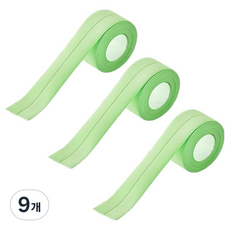 Block Mart 浴室廚房防黴膠帶 綠色 3.2m x 2.2cm, 9個
