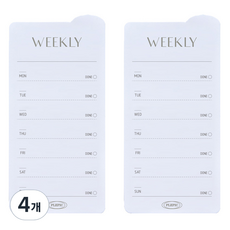 PLEPIC 圓形自黏便條紙, 4個, 週計畫, 1入