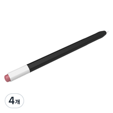 마켓링 심플 애플펜슬 실리콘 케이스 Apple Pencil 2세대 / pro 공용, 시크릿블랙, 4개