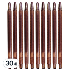문구담 미니 돌돌이 색연필 갈색, 1색, 30개