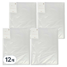 티처스 반투명 A4 클리어화일 240 x 310 x 20 mm x 20p, 화이트, 12개