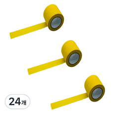 만들하비 컬러 종이 마스킹 테이프 1cm x 13m, 옐로우, 24개