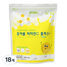 헬퍼장 츄어블 비타민 C 플러스 영양제, 180정, 18개