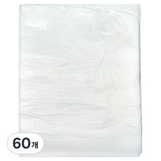 월드크린 분리수거 배접 비닐봉투 백색, 80L, 60개