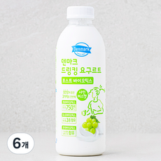 덴마크 드링킹 요구르트 포스트 바이오틱스 샤인머스캣, 750ml, 1개입, 6개