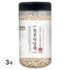 DGFARM 健康穀物 韓國產濟州常大麥壓片全麥粒, 500g, 3個