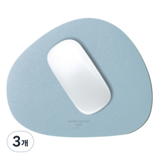 그리디파머스 가죽 마우스패드, 파스텔블루, 3개