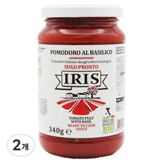 이리스파스타 유기농 포모도로 알 바질리코, 340g, 2개