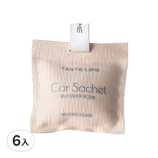 車用擴香禮盒 羊絨薄霧, 6入