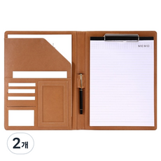 Toppia辦公用計算機簽核板文件夾, 2個, 金色