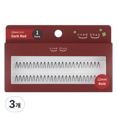 ccam bbak 人造單株假睫毛 12mm 濃密 1根, 3個