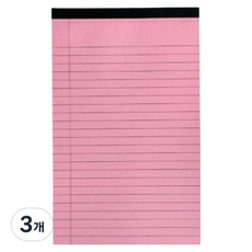 일상속반짝 학습메모 노트 A5, 핑크, 3개