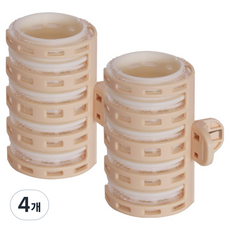 Tenager 專業造型髮夾髮捲, 米色, 4個