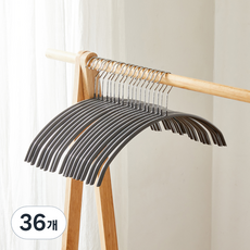 Modern House ON 無痕防滑圓弧衣架, 36個, 灰色
