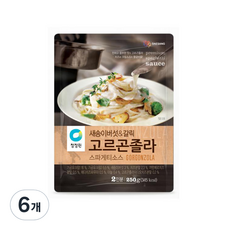 청정원 새송이버섯갈릭 고르곤졸라 스파게티소스, 250g, 6개