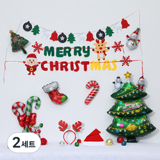 피앤비유니티 크리스마스 풍선세트 모음, 2세트, 27