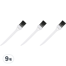 圓拳 刮鬍刀縫隙灰塵迷你清潔刷 白黑色, 9個, 1入