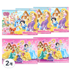 Disney 迪士尼 公主女童用有很多素描本 5個 隨機出貨, 345 x 250 毫米, 14張, 2個
