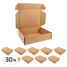 recoz 組裝式牛皮紙禮物盒 285x226x73mm, 單一顏色, 30個