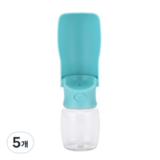 데일리프렌즈 강아지 파스텔 땅콩 휴대용 물통 350ml, 블루, 5개