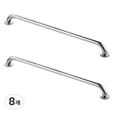 노인 욕실 안전바 60cm, 8개, 실버