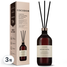 COCODOR 珂珂朵爾 Premium格調系列擴香瓶, Woody Hotel, 3瓶, 1L