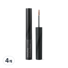 이니스프리 스키니 아이 브로우카라 4g, 5호 밤새고 달콤한 허니 브라운, 4개