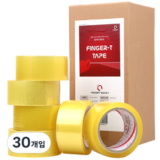 FINGERT 中型包裝用封箱膠帶 48mm x 45m x 0.063mm, 透明, 30入