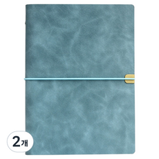 Khohimo 筆記本 商務用 A5 日記本 防水 手帳 5W0455, 藍色, 2個