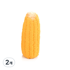 寵物狗玉米啾啾乳膠玩具, 單一顏色, 2個