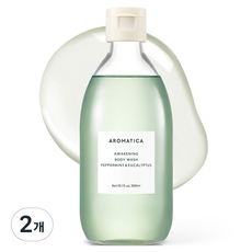 아로마티카 어웨이크닝 바디워시 페퍼민트 유칼립투스, 300ml, 2개