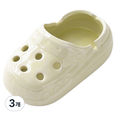 데일리온 깔끔한 재떨이 라지, 크림, 3개