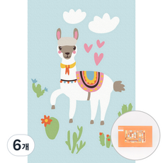 아트조이 DIY 명화그리기 10 x 15 cm, 개구쟁이 라마, 6개