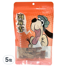 狗麻吉 寵物零食, 5包, 羊肉雞肉丁, 80g