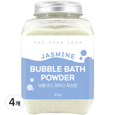 더허브샵 버블 바스 파우더 자스민, 450g, 4개