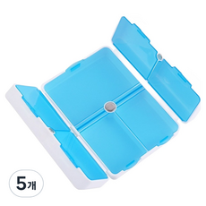 컴스 다용도 7분배 폴더형 PVC 수납 케이스 BU882, 5개