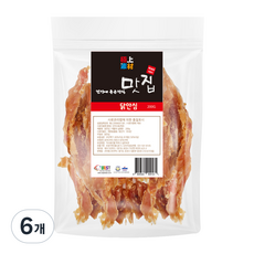 극상소재 반려동물 맛집 수제간식, 닭안심, 200g, 6개