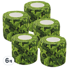 엠파이어 카모테이프 자가점착식 탄력 압박붕대 옐로우그린, 5개입, 6개