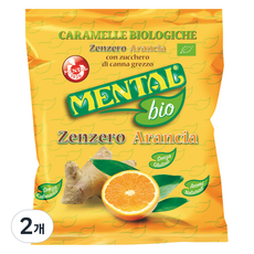 Mental 生薑橘子糖, 90g, 2袋