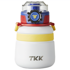 TKK 趣玩附揹帶保溫瓶 316不鏽鋼, 鋼彈白, 1個, 600ml