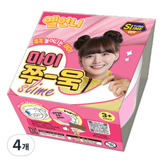 옐언니 보아스린 쁠루모 마이쭈 욱 슬라임, 4개, 핑크
