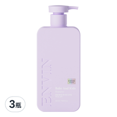 ENVIN Baby And Kids 弱酸性蛋白質洗髮乳, 500ml, 3瓶