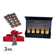 LOVELY FARM 金錢診斷 韓藥零用錢盒 5格 + 包袱巾 + 流蘇裝飾 2p + 說明書 + 圓形貼紙全套, 紅色(包袱巾), 隨機出貨(流蘇裝飾), 3套